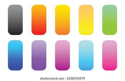 colección vectorial de paleta de degradado de color