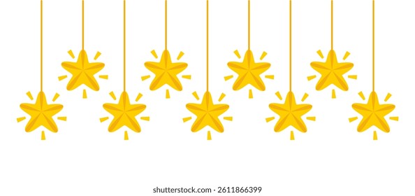 Vector collection of colorful stars elements of the night sky. Set of stars, sparkles, bright on white background. Hand drawn floral illustrations for decoration, Easter, stickers, clip art, print.