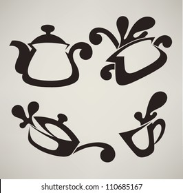 vector collection of cooking equipment