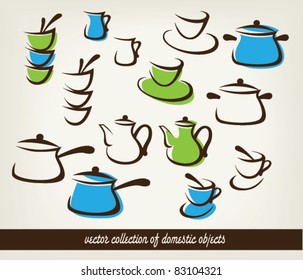 vector collection of cooking objects