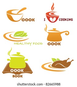 vector collection of cooking symbols