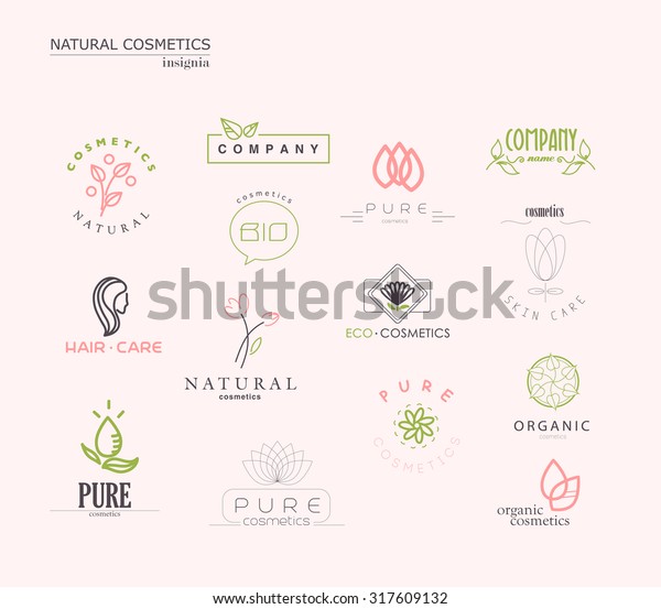 Vector Collection Cosmetics Logo Identity Templates Stock Vector ...