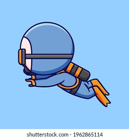 vector collection of cute scuba divers