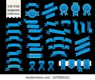 Vector collection of decorative design elements - ribbons, frames, stickers, labels. Illustrations of gift and accessory. Christmas sticker and decoration for. Label, badge and borders collection.