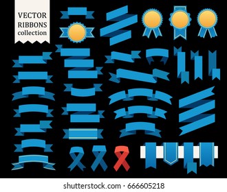 Vector collection of decorative design elements - ribbons, frames, stickers, labels. Illustrations of gift and accessory. Christmas sticker and decoration for. Label, badge and borders collection.