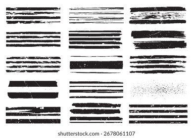 Vector Colección de líneas y rayas en apuros

