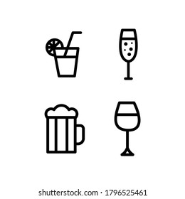 Vector collection of drink icons