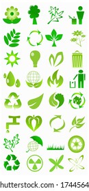 vector collection of ecological icons