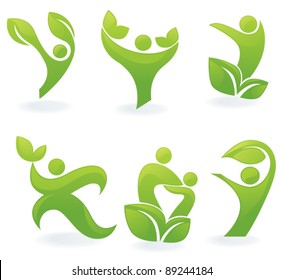 vector collection of ecological people