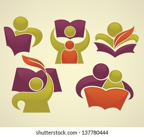 vector collection of educational, study, and learning symbols