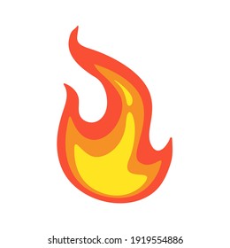 Vector Collection of Flame. Simple fireball design Campfire and fire prevention ideas