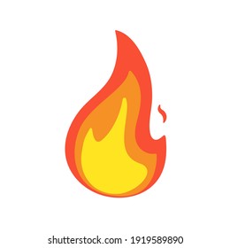 Vector Collection of Flame. Simple fireball design Campfire and fire prevention ideas