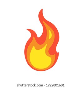 Vector Collection of Flame. Simple fireball design Campfire and fire prevention ideas