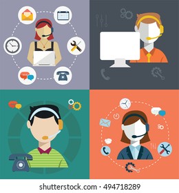 Vector collection of flat and colorful business, marketing and finance concepts. Design elements for web and mobile applications
