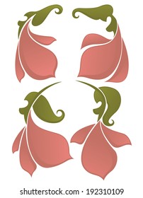 vector collection of flower girls