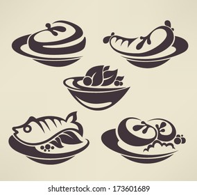 vector collection of food images for your menu