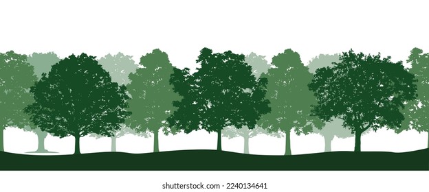 Colección vectorial de árboles forestales