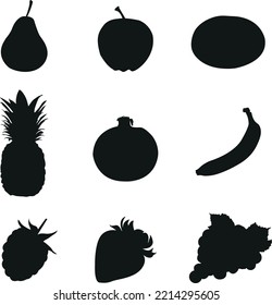 A vector collection of fruit for artwork compositions