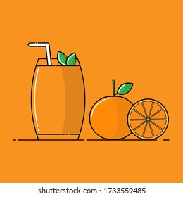 Vector Collection Of Fruit Juice Line Art