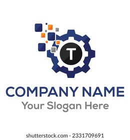 Vector collection of gear service logo free