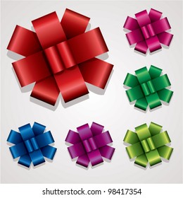 vector collection of gift bows