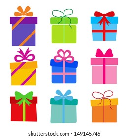 vector collection: gift boxes