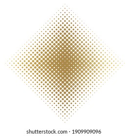 Vector collection of  golden halftone ink geometric monochrome squares