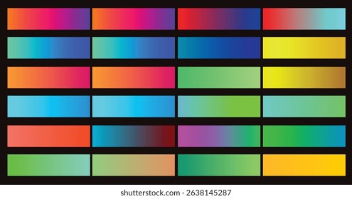 Vector collection gradients, chrome gradient set,set colour gradients metallic gradients set, Gradients vibrant color big set swatches background Free Vector.2.eps8
