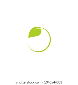 Vector collection with green leaves in flat style for icons and graphic design