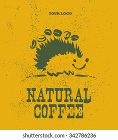 Vector collection of hand drawn coffee brand design elements. Coffee sketches isolated. Good for POS materials, packaging and any advertising design.