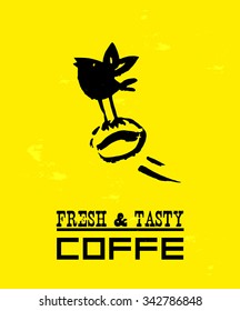 Vector collection of hand drawn coffee brand design elements. Coffee sketches isolated. Good for POS materials, packaging and any advertising design.