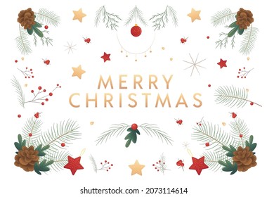 Vector Collection Hand Drawn design elements. Winter holidays retro, vintage lettering banner poster template background, Sale, offer