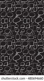 Vector Collection of Hand Drawn Doodle Style Speech Bubbles