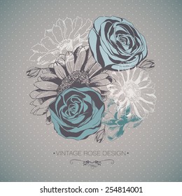 Vector Collection of Hand Drawn Flowers