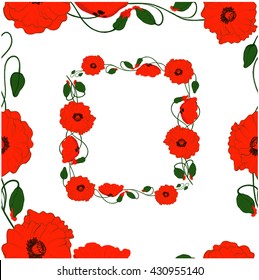 Vector Collection of Hand Drawn Poppy Flowers