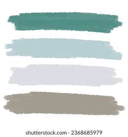 Vector collection of hand drawn scribbles. Color palette for your design