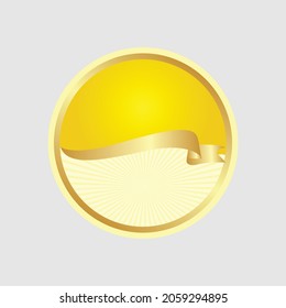 Kollektion von hochwertigen goldenen Aufklebern