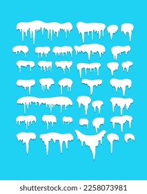gefrorene Eisgrenze für Illustrationen im Winter