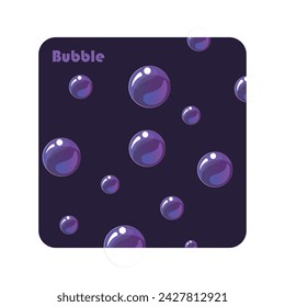 Vector collection with the image of soap bubbles. Cartoon style. magic transparent balls.