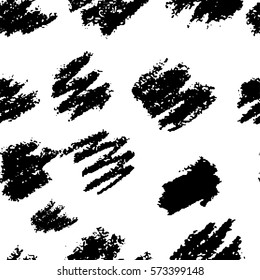 Vector collection ink hand drawn hatch texture, lines, points, hatching, strokes and abstract graphic design elements isolated on background. Seamless pattern.