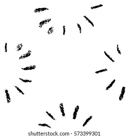 Vector collection ink hand drawn hatch texture, lines, points, hatching, strokes and abstract graphic design elements isolated on background. Seamless pattern.