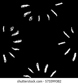 Vector collection ink hand drawn hatch texture, lines, points, hatching, strokes and abstract graphic design elements isolated on background. Seamless pattern.