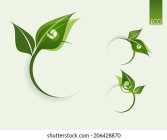 Vector collection of leaf frames