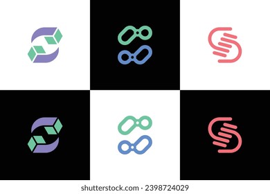 vector collection of letter S logos