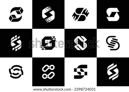 vector collection of letter S logos