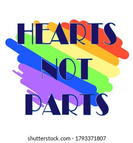 Vector collection of LGBTQ community symbols with pride flags, rainbow colored. Hand written pride, love, peace lettering with rainbow. Gay parade slogan.