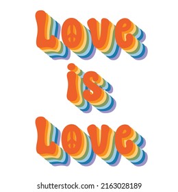 Vector collection of LGBTQ community symbols retro pride vibes with rainbow Pride month hand drawn concept Vector illustration
