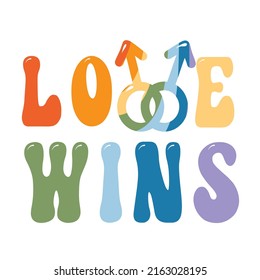 Vector collection of LGBTQ community symbols retro pride vibes with rainbow Pride month hand drawn concept Vector illustration