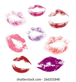 Vector collection of lips illustration.
