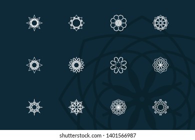Vector collection of logo design ornaments
